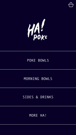 Screenshot of Ha! Poke iOS App - Main Menu